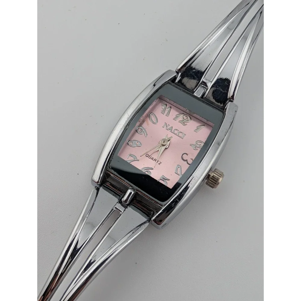 Nacci Watch Women 19mm Case Pink Dial Silver 6.5